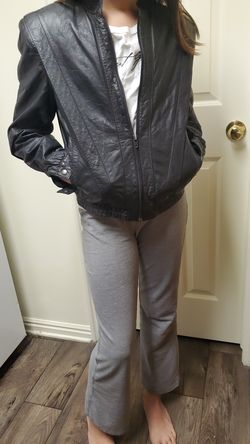 Girl leather jacket