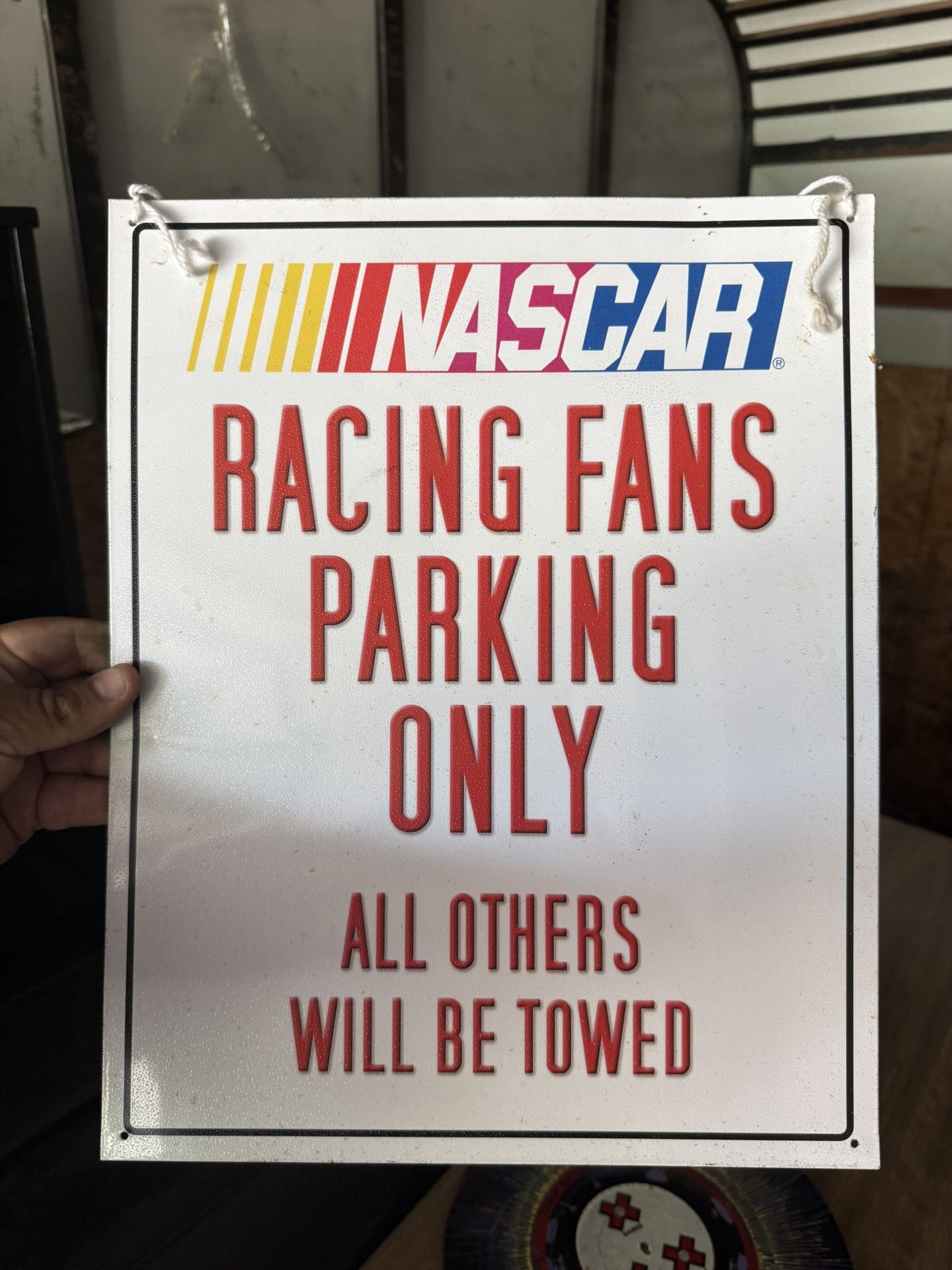 NASCAR Parking Only Sign
