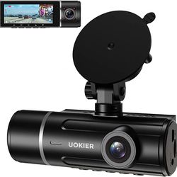 UOKIER Dual Dash Cam FHD 1080P Front and Inside Dashcam, Car Dash Camera, Driving Recorder for Cars/Taxi 3.16'' IPS Screen, IR Night Vision, G-Sensor,