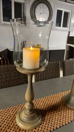 Outdoor hurricane lamps