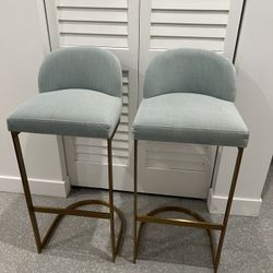 RH - Velvet 1960S ROME VELVET BAR & COUNTER STOOLS