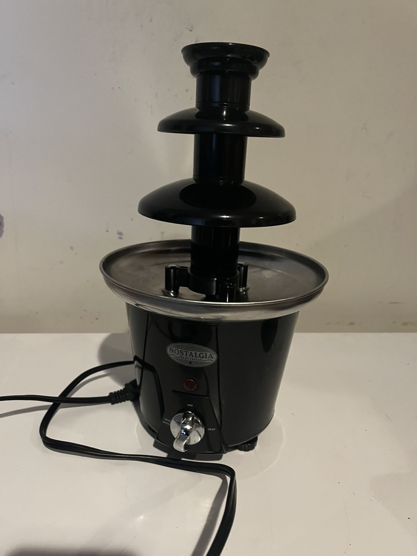 Nostalgia 3 Tier Electric Chocolate Fondue Fountain Machine