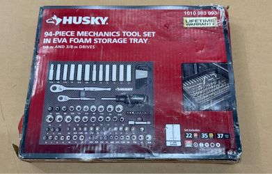 HUSKY -  93 pc Mechanics Tool set 1/4 in & 3/8 in Drives