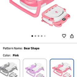 Pink Baby Foldable Tub Or Bottle Warmer 