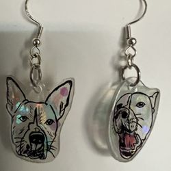 Custom Pet Earrings (Glow In The Dark)