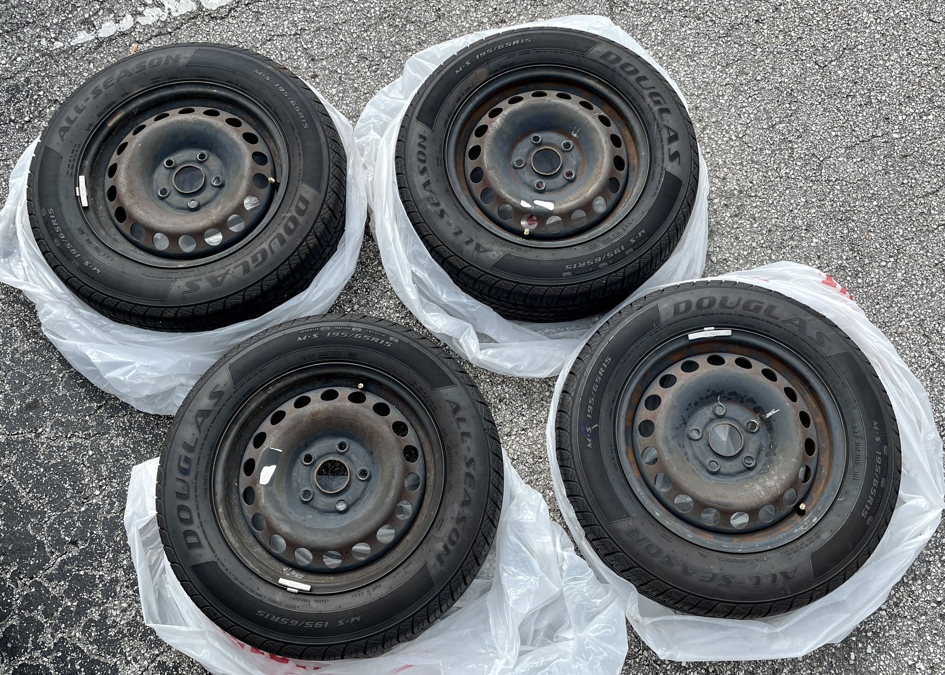 195/65 R15 5x112 New Tires on Used Wheels for Sale in Orlando, FL OfferUp