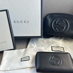 Gucci Soho Disco Bag & Gucci Soho Disco Zip Around Wallet
