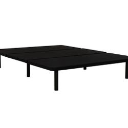 Primo International ZenBase Black Upholstered Twin XL Platform Bed Frame