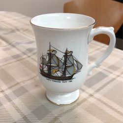 $5.00 Bone China  From England Crown Ship Mug!