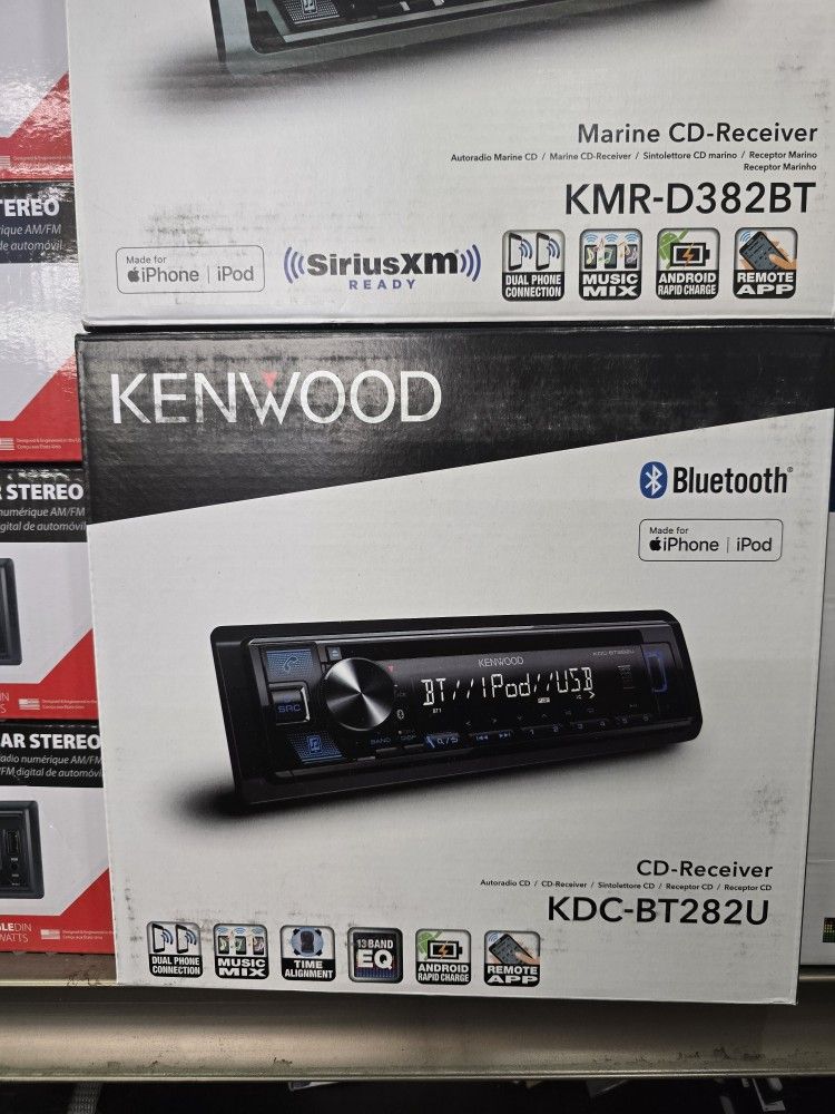 Kenwood KDC-BT282U  single Din CD Player 