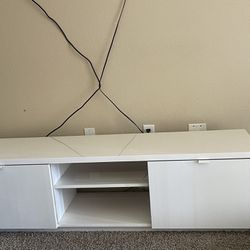 White IKEA Console Table 