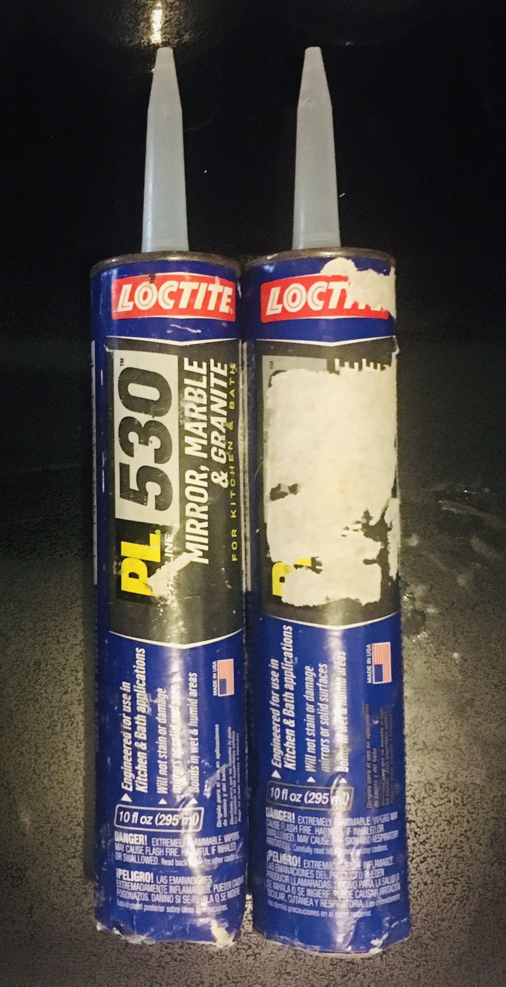 Loctite Proline 530 Mirror, Marble & Granite Kitchen & Bath Two Unopened Tubes