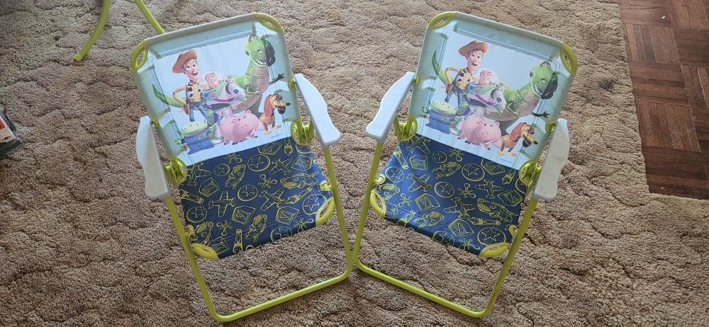 Kid's Toy Story Chair Set — x2 Foldable Chairs