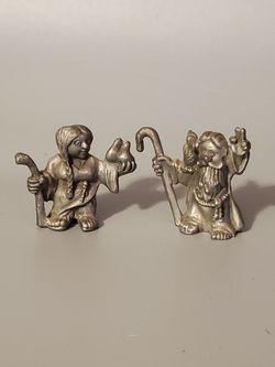 Vintage Hudson Pewter Collectible Noah's Ark With Animals