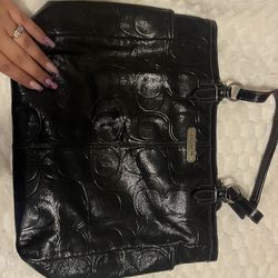Black Coach Purse And Wallet 