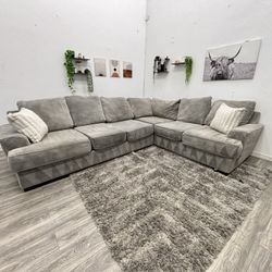 Gray Sectional Couch - Free Delivery 