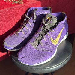 NIKE FREE FLYKNIT CHUKKA HYPER GRAPE Purple 639700-500 MENS SIZE 12US 
