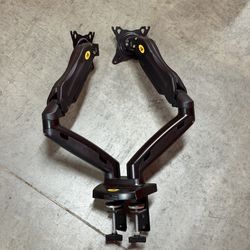 Dual Monitor Desk Mount - Gas Spring Arms - VESA - North Bayou F160