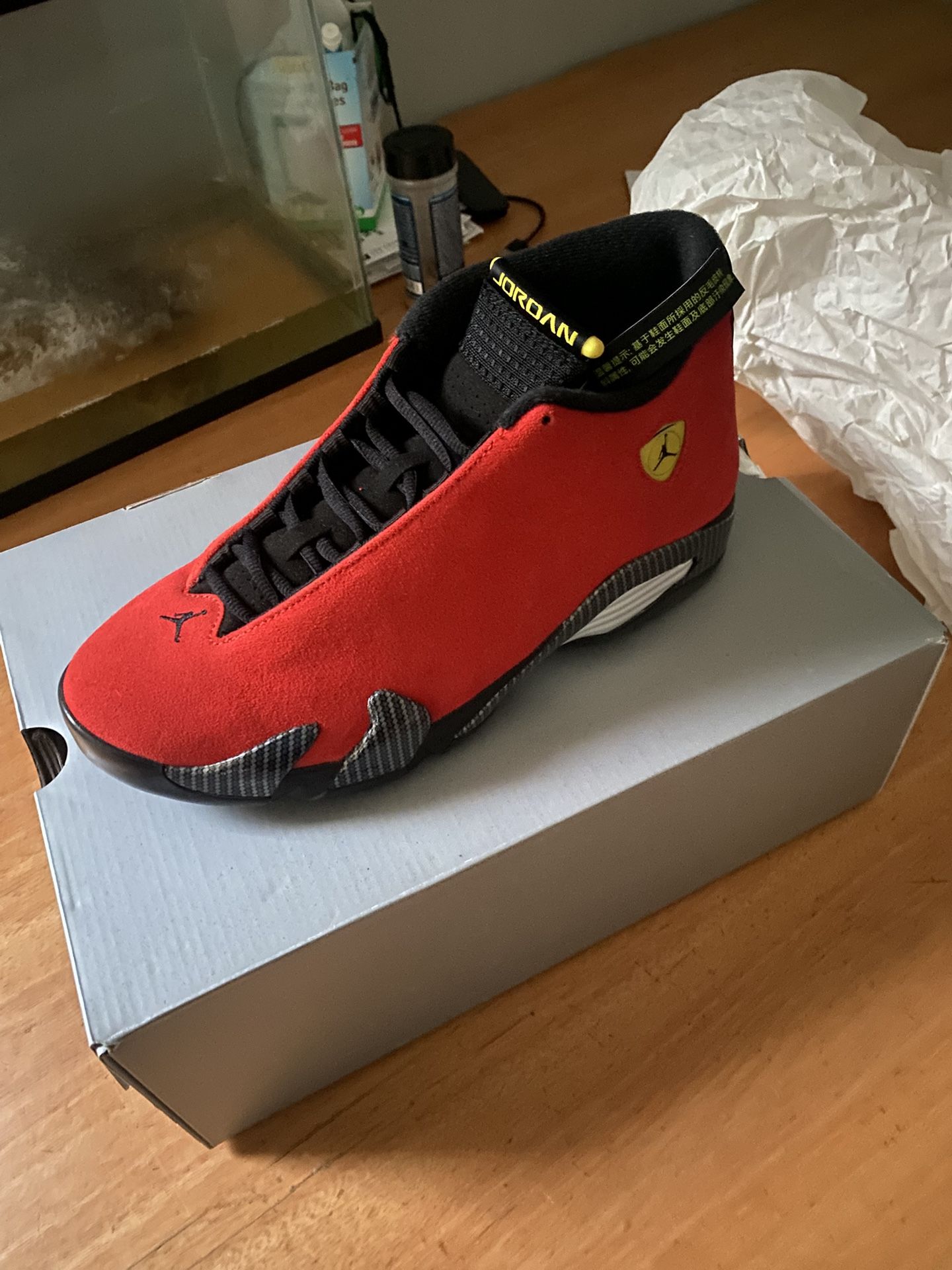 Jordan 14’s Ferrari SIZE 9!!!