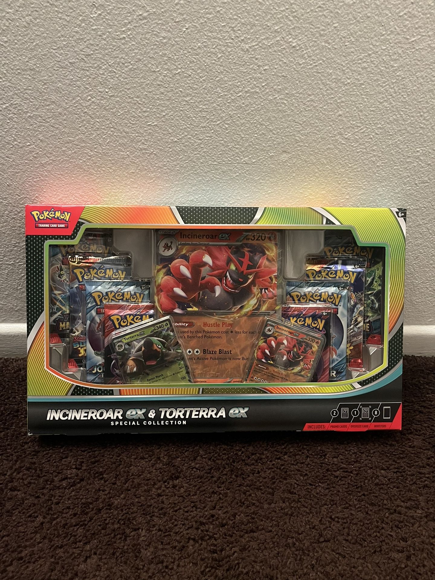 Pokemon Incineroar ex and Torterra ex Collection Box
