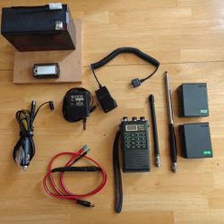 ICOM IC-02AT VHF FM Ham Transceiver And Batteries