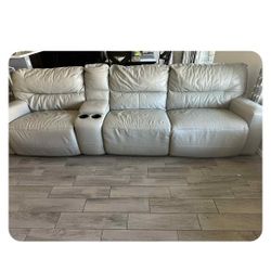 Living Space Renaldo Power reclining modular Sofa and Loveseat