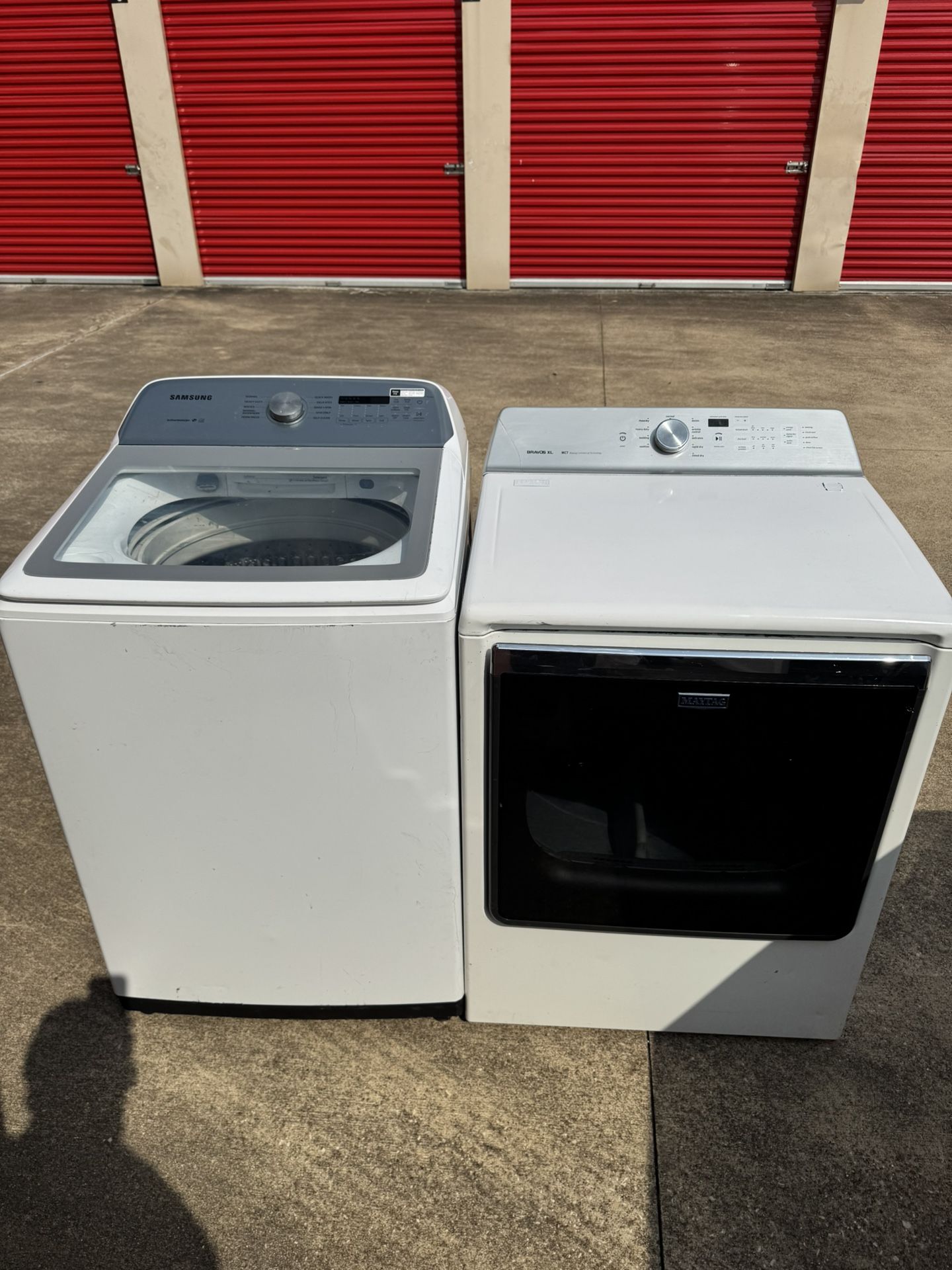 Washer and dryer XL electric set