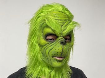 Grinch Latex Full Head Costume Mask