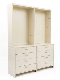 EuroDesign Ltd. Custom Modular Storage System – Off-White/Cream