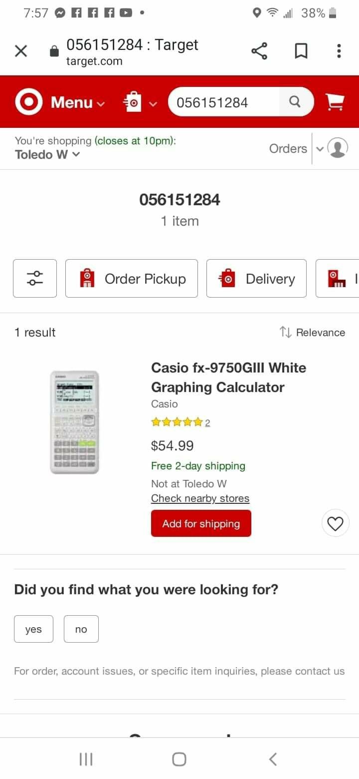 Casio fx-9750GIII-WE White Graphing Calculator