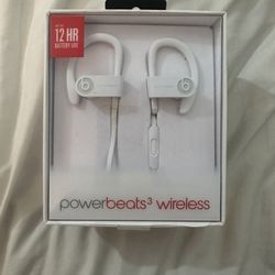 Beats by Dre Powerbeats3 Wireless In-Ear Headphone (Used/ New EarBud Tips) no power cord