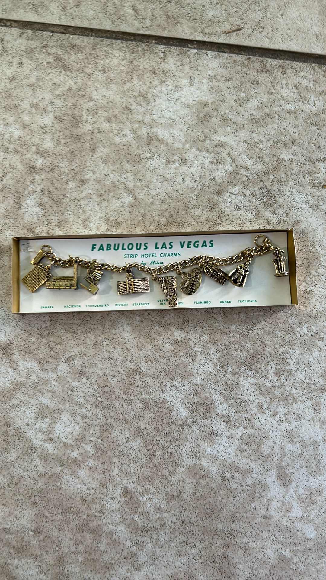 1960s Las Vegas charm bracelet