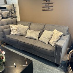 Ashely Furniture Ashley Barrali Sofa 3 People In Gray