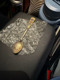 14k SOLID GOLD CHINESE DECORATIVE ANTIQUE SPOON