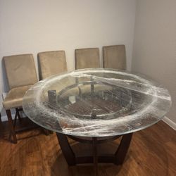 Glass Table With Chairs