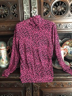 Italian Female Blouse With Animal Print