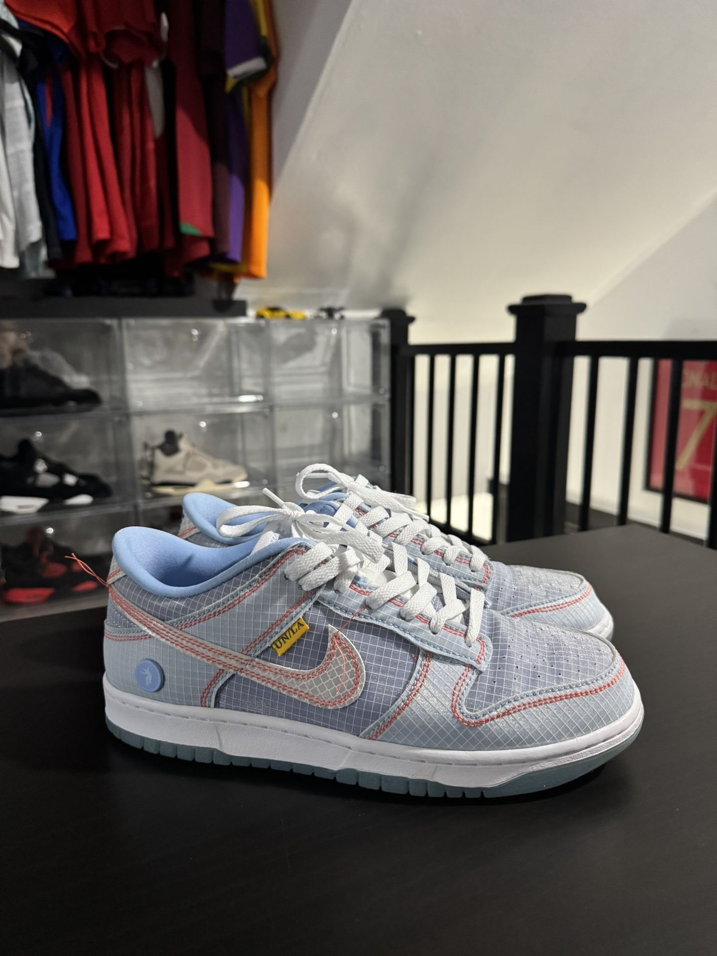 Nike Union LA x Dunk Low'Passport Pack - Argon' Pre-owned Size 9 Us Men