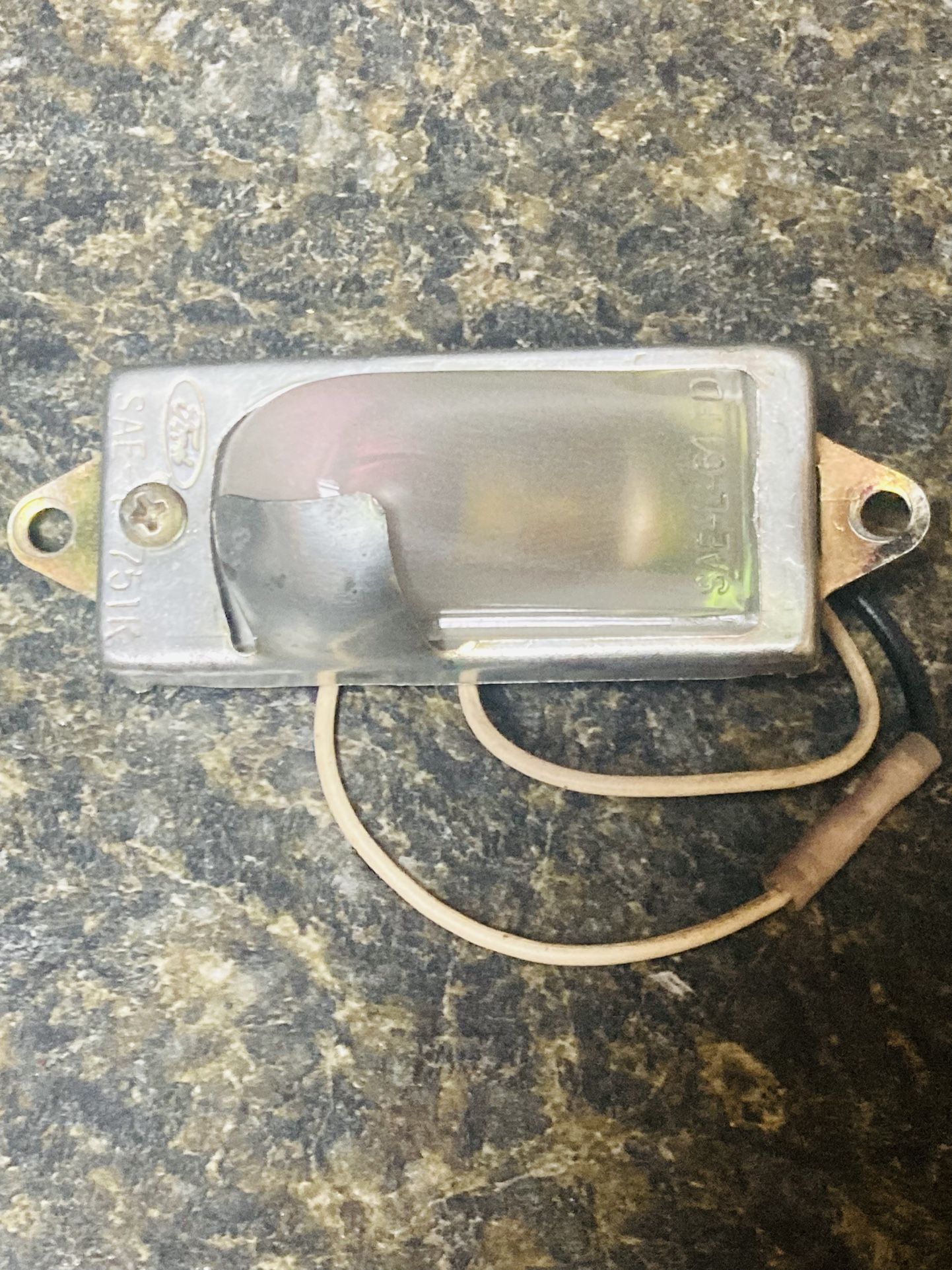 1950’s Ford License Plate Light With Housing