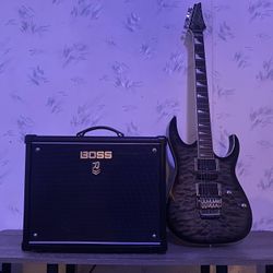 Guitar Ibanez RG 4EX1 & boss Katana MK 2  Amp Bundle 