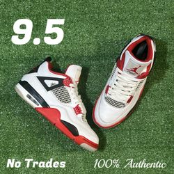 Size 9.5 Air Jordan 4 Retro “Fire Red 2020” 🎸