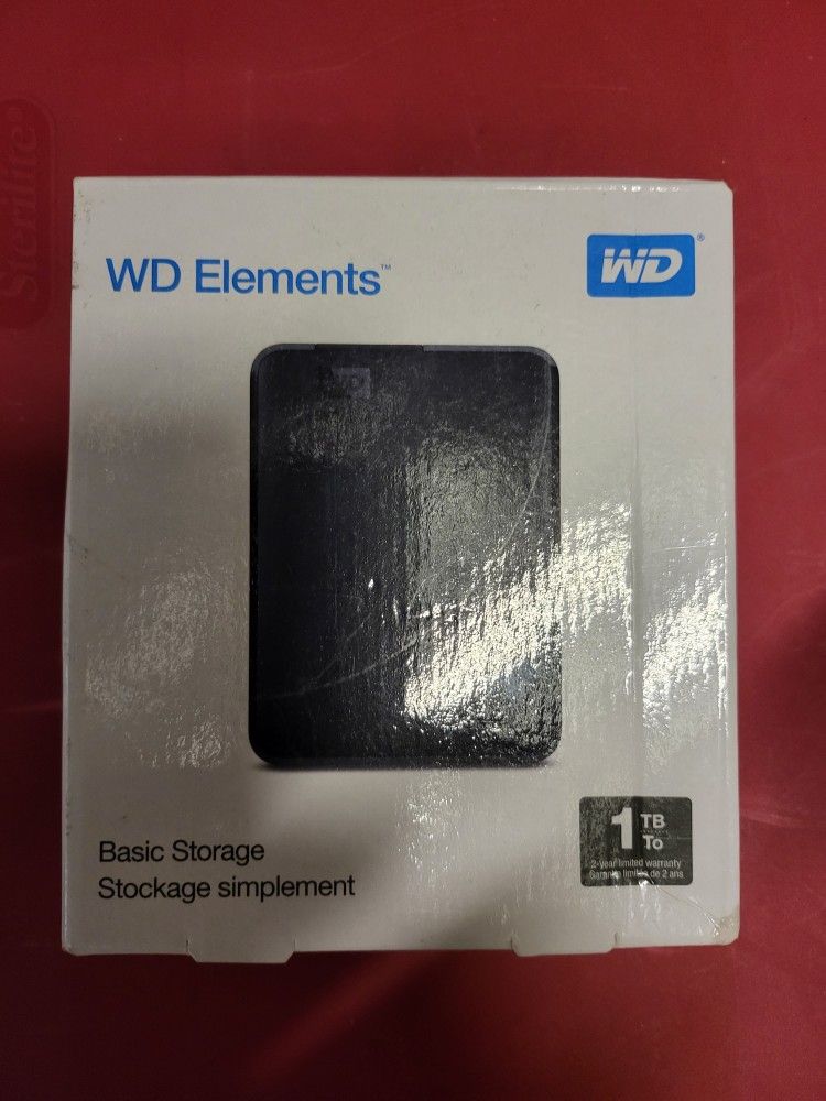 WD Elements 1 TB External Hard Drive