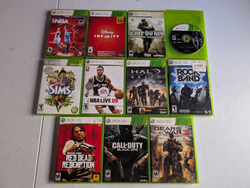 Xbox 360 Video Game Lot
