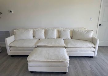 Sofa with ottoman