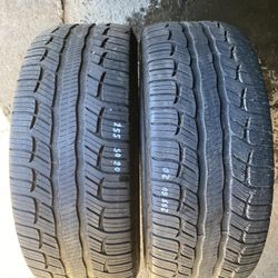 Pair Tires 255 50 20