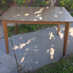 AUTHENTIC SOLID WOOD TABLE AND CHAIRS 