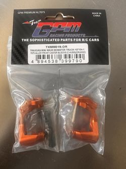 GPM 7075 Alloy Front Caster Blocks C-Hubs for Traxxas Mini Maxx / Mini XRT RC Trucks 