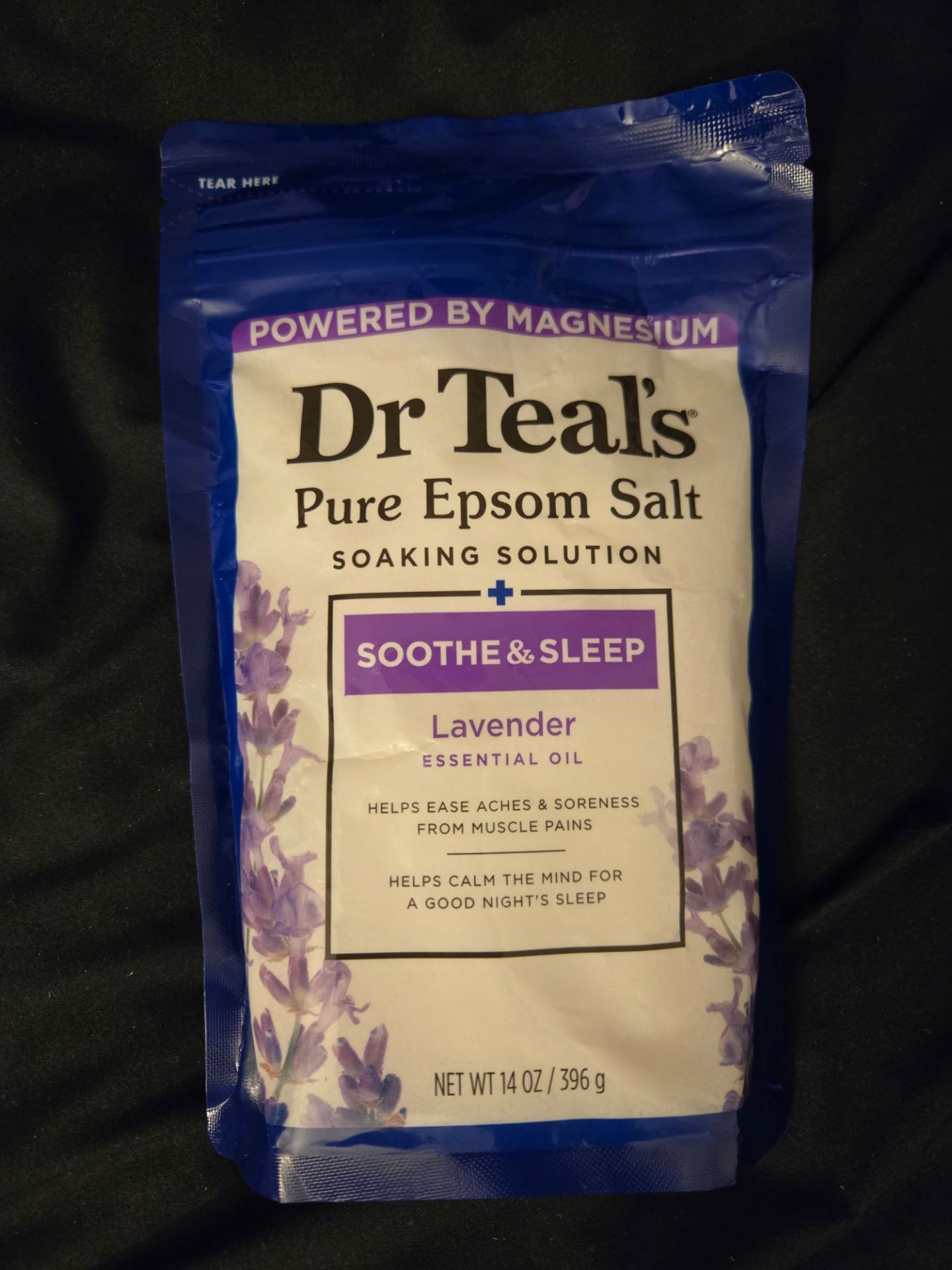 Dr Teal's Pure Lavender Epsom Salt Soothe & Sleep 14 oz