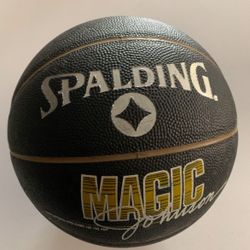 Magic Johnson Spalding Basketball Black