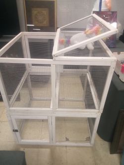 2 Pet Cages With Double Doors  Top & Side.