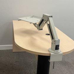 Computer Table With Moveable Computer Arm. 